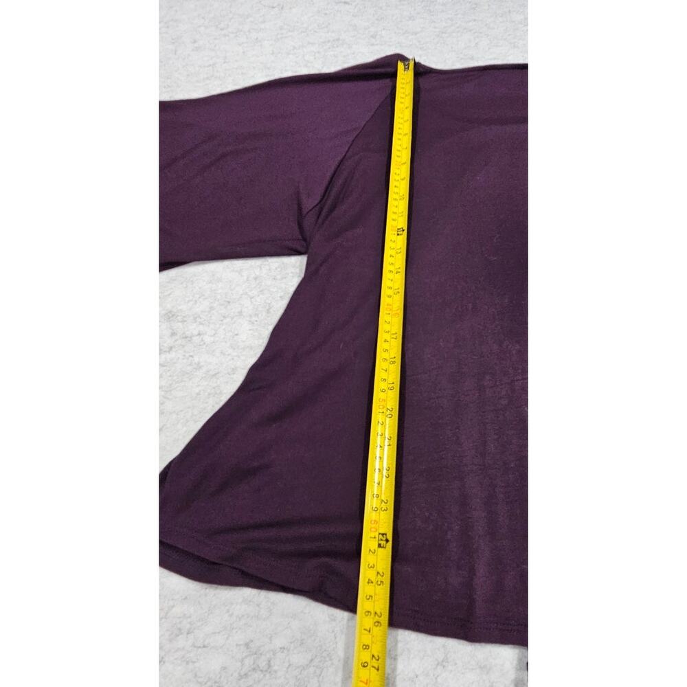 Karen Kane Twist Tie Shirt Top, Knot Front, Purple, Soft, Feminine, Womens Sz 3X - Picture 8 of 9